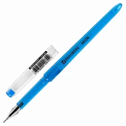 Ручка гелевая BRAUBERG DIAMOND NEON, ЧЕРНАЯ, корпус ассорти, игольчатый узел 0,5 мм, линия письма 0