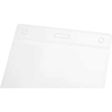 Бейдж Attache Economy 108x126 150мкм,шнур.2заж 45см син,вклад.90x120 5шт/уп