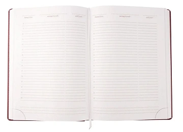 Ежедневник Nebraska, недатированный, бордовый