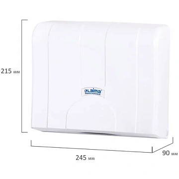 Диспенсер для полотенец LAIMA PROFESSIONAL LSA (Система H2), Z-сложения, белый, ABS, 607991