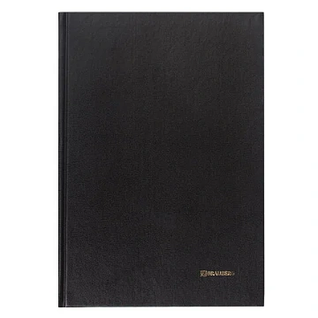 Книга учета 96 л., клетка, твердая, бумвинил, блок офсет, А4 (200х290 мм), BRAUBERG, черная, 130223