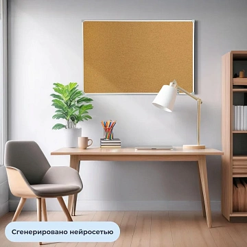 Доска пробковая Attache Economy 60х90см, ПВХ профиль