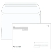 Конверты С4 (229х324 мм), отрывная лента, 'Куда-Кому', 100 г/м2, КОМПЛЕКТ 500 шт., 41371
