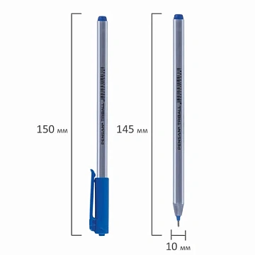 Ручка шариковая масляная PENSAN 'Triball', СИНЯЯ, трехгранная, узел 1 мм, линия письма 0,5 мм, 1003,