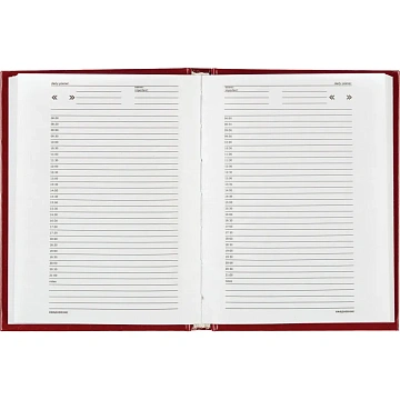 Ежедневник недатированный бордо,А6,105х140мм