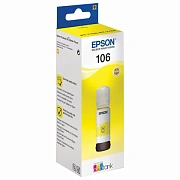 Чернила EPSON 106 (C13T00R440) для СНПЧ L7160/L7180, желтые, ОРИГИНАЛЬНЫЕ