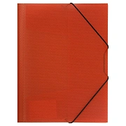 Папка на резинке СТАММ 'Кристалл' А4, 500мкм, пластик, красная