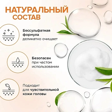 Шампунь Synergetic Максимальное питание и восстановление бессульфатный, 400мл