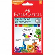 Масса для приклеивания Faber-Castell 'Tack-It Creative', 50г, цветная, картон. уп., европодвес