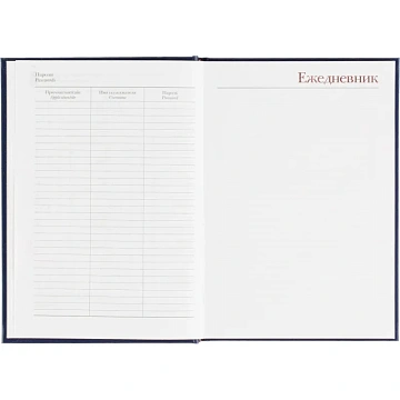 Ежедневник датированный 2026 А5+ IDEAL NEW синий 3-344/05