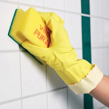Перчатки резиновые Vileda Profes латекс красный рS 100749/174341,ПС