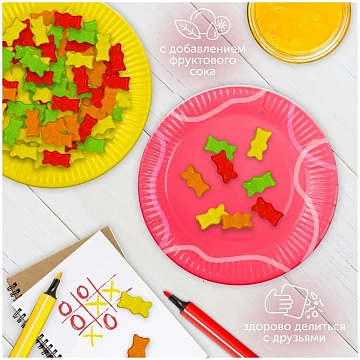 Мармелад жевательный Fruittella Медвежата с фруктовым соком, 70г