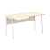 Стол прямой СА-2P(L) Клен*/Белый 1400х900х755 IMAGO PLUS