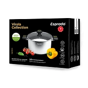 Кастрюля Esprado Virola с крышкой 5.4л, 24см