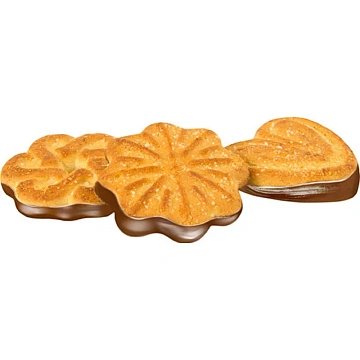 Печенье Яшкино Чайное,сахарное с глазированным дном, 4кг (УР303)