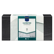Салфетки бумажные Metro Professional 24 x 24см, 400шт, 1 слой, черные