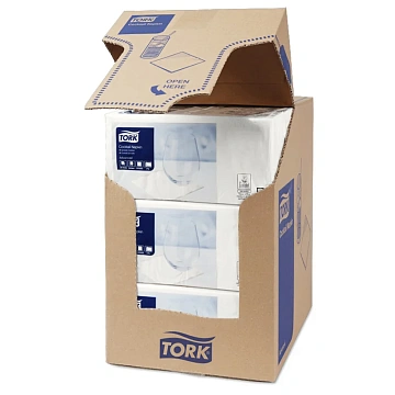 Салфетки сервировочные Tellus (tork) Advanced белые, 24х24см, 2 слоя, 200шт, 477534