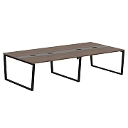 Конференц стол EVCT 3116 Дуб Денвер темный/Черный 3126х1606х750 EDIS