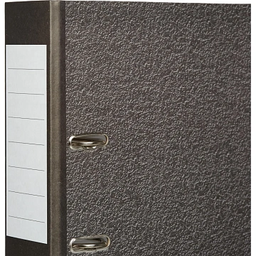 Папка-регистратор без мет.уг. 75мм,мрам ч/б,10шт,бум/бум,крам.к