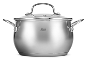 Кастрюля Hitt Siena с крышкой 4.9л, 22см