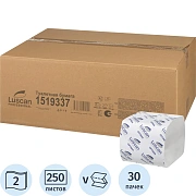 Бумага туалетная д/дисп Luscan Professional 2сл бел вт см 250л 30пач/уп