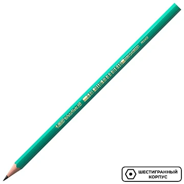 Карандаш чернографитный BIC, 1 шт., 'Evolution', HB, корпус зеленый, 8803112