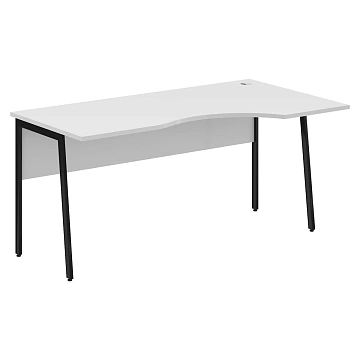 Стол прямой СА-1P(R) Белый/Черный 1600х900х755 IMAGO PLUS