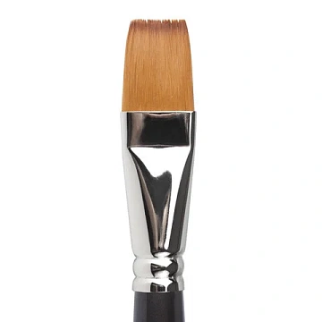 Кисть художественная профессиональная BRAUBERG ART CLASSIC, синтетика мягкая под колонок, плоская, №