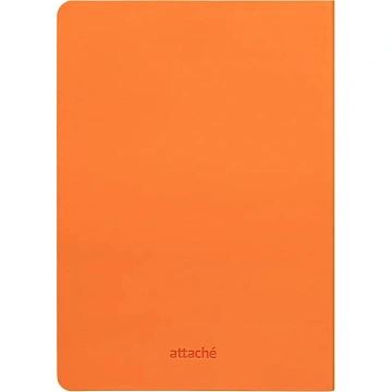 Ежедневник недатированный ATTACHE Soft touch А5,140х200мм, 136л,оранжевый