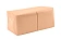 Салфетки бумажные Big Pack 24х24см, 400шт, 1 слой, персиковые