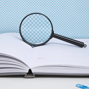 Лупа Attache, увеличение х6, диаметр 60мм, цв.черный, карт/кор.