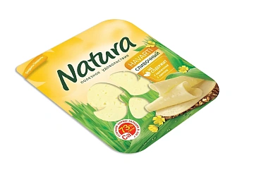 Сыр Natura Сливочный полутвердый нарезка 45%, 300г