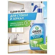 Средство для мытья стекол и зеркал 600 мл, GRASS CLEAN GLASS 'Голубая лагуна', 125247