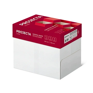 Бумага офисная А4, 80 г/м2, 500 л., марка А, PROJECTA ULTRA, Россия, 162% (CIE)