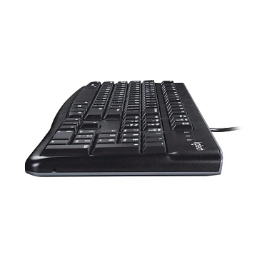 Клавиатура проводная LOGITECH K120, USB, 104 клавиши, черная, 920-002522