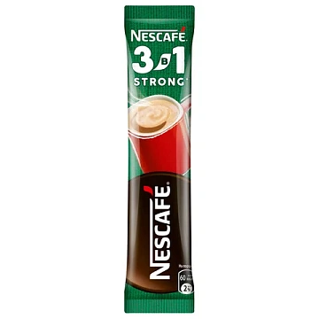 Кофе растворимый порционный NESCAFE '3 в 1 Крепкий', КОМПЛЕКТ 20 пакетиков по 14,5 г, 12460873