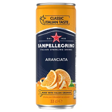 Напиток газированный Sanpellegrino Aranciata апельсин, 330мл