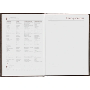 Ежедневник недатированный А5+ Ideal, коричневый 3-122/02