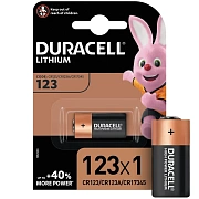 Батарейка DURACELL Ultra ОРИГИНАЛ CR123, литиевая, 1 шт., 3 В, блистер, 75058646