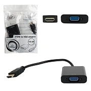 Кабель-переходник HDMI-VGA, 15 см, CABLEXPERT, M-F, для передачи аналогового видео, A-HDMI-VGA-04