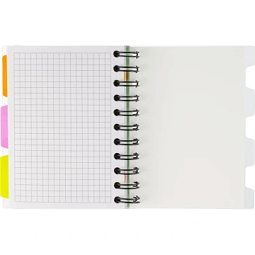Бизнес-тетрадь 140л,кл,А6,SPIRAL BOOK Салатовый,евросп,обл.пл,раздел.84114