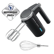Миксер беспроводной POLARIS PHM 2024 CordLess, 200 Вт, 3 скорости, взбивание и перемешивание, черный