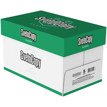 Бумага офисная БОЛЬШОГО ФОРМАТА (297х420), А3, 80 г/м2, 500 л., марка С, SVETOCOPY CLASSIC, 146% (CI