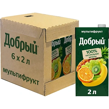 Сок Добрый мультифрукт, 2л