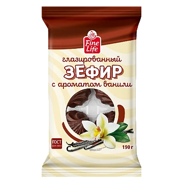Fine Life Зефир глазированный ваниль, 190г