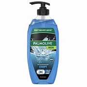 Гель для душа 3 в 1 для лица, волос и тела 750 мл, PALMOLIVE MEN 'Спорт', освежающий, 8693495037990