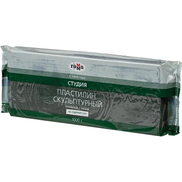 Пластилин скульптурный Гамма Студия оливковый, мягкий,1 кг,2.80.Е100