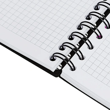 Бизнес-тетрадь А4,140л,кл,спир,пласn.обл,2разд Attache DIGITAL черн 876745