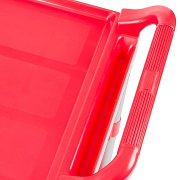 Тележка сервисная Rubbermaid г/п 90.7кг, 3 яруса, открытая, красная, FG342488RED