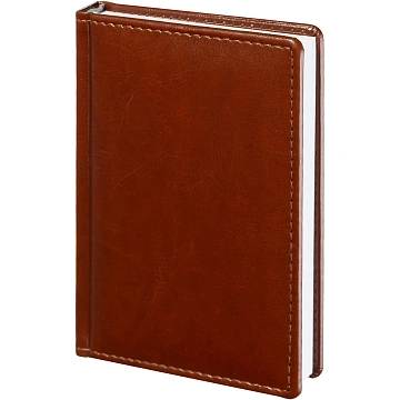 Ежедневник недатированный коричневый,А6,100x150, 320стр,Agenda